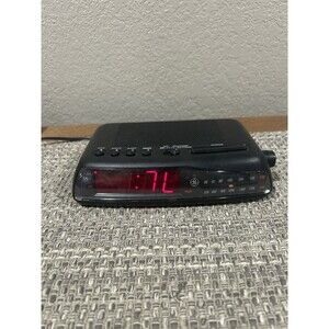 GE General Electric Alarm Clock Radio Battery & Electric AM/FM Radio